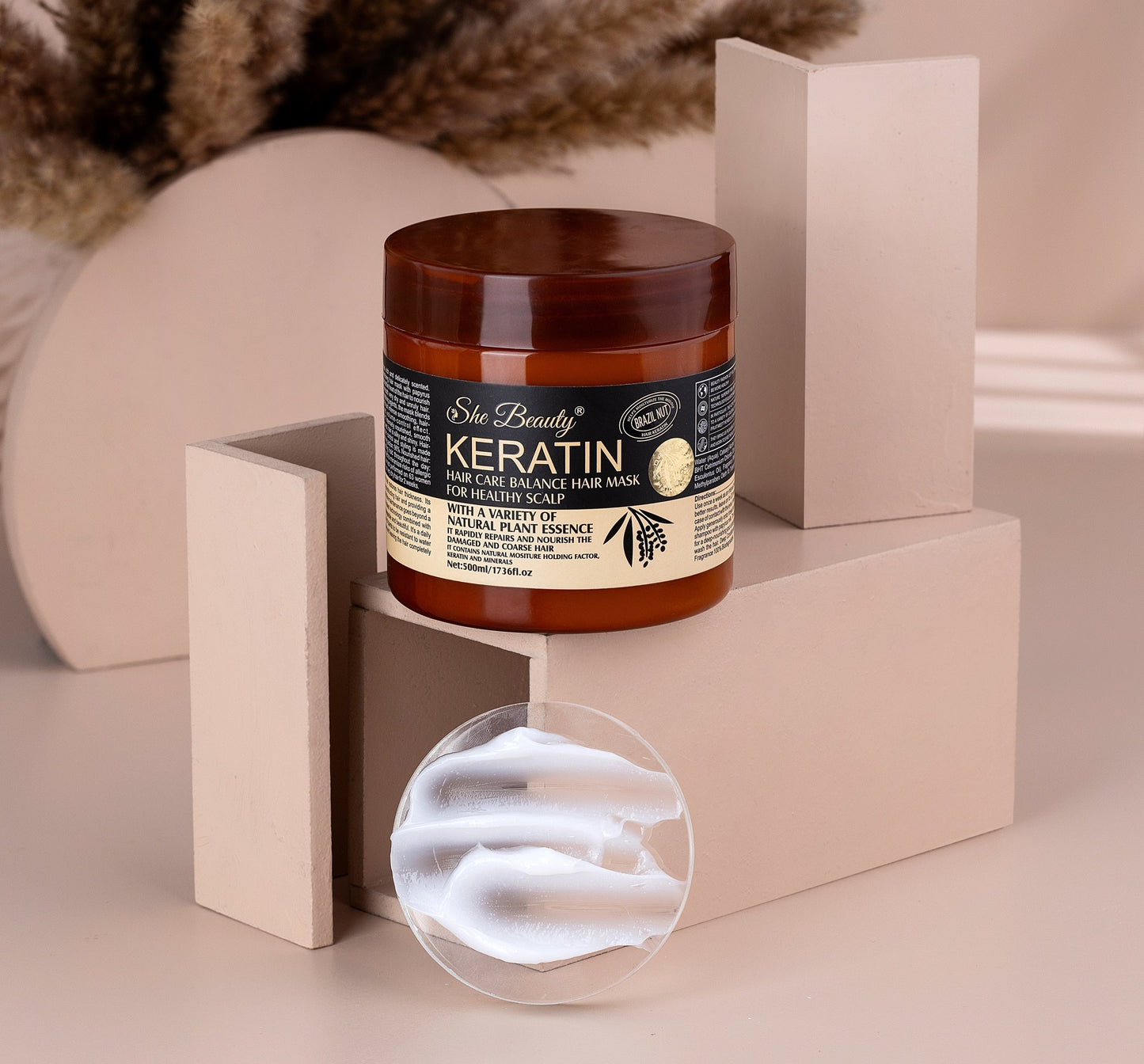 Pack Of 2 | Keratin Hair Mask Treatment Your Secret To Shiny, Healthy Hair - 500ml