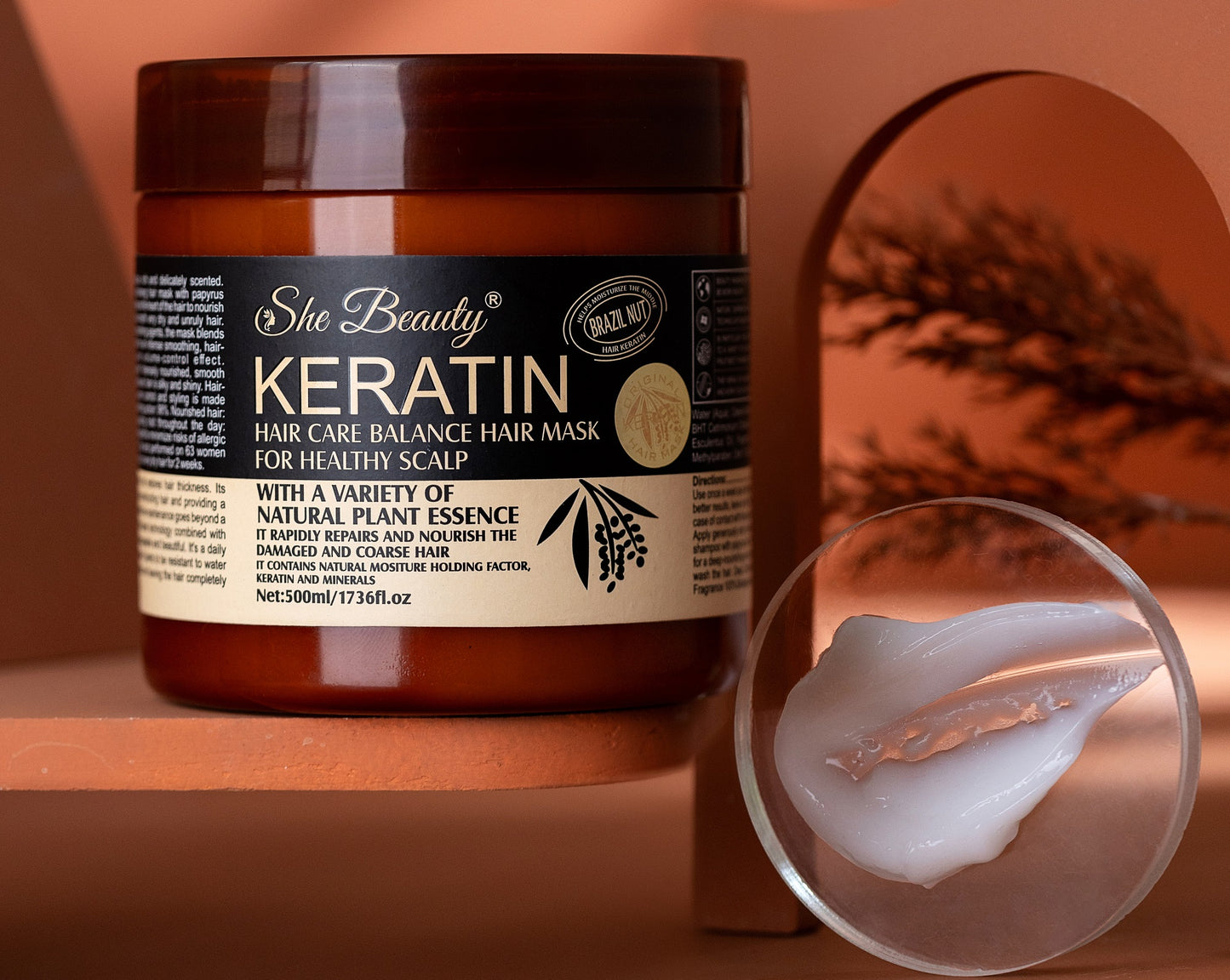 Pack Of 2 | Keratin Hair Mask Treatment Your Secret To Shiny, Healthy Hair - 500ml