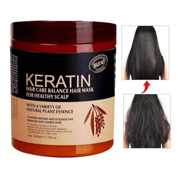 Pack Of 2 | Keratin Hair Mask Treatment Your Secret To Shiny, Healthy Hair - 500ml